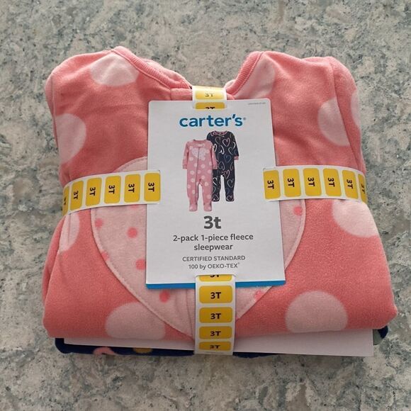 Carters 2 Piece fleece pajama set - Picture 9 of 10